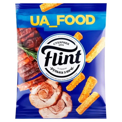 Сухарики Flint Рулька з печі 100г
