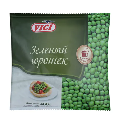 Горошок зелений швидкозаморожений Vici м/у 400г