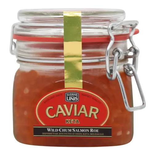 Ікра дикого лосося Sudrablinis Кета преміум червона 300г