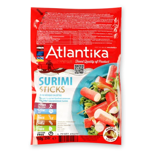 Крабові Палички Заморожені Вищого Ґатунку, 250г