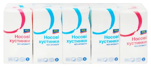 Носові Хустинки Неароматизовані, В/К, 10 шт