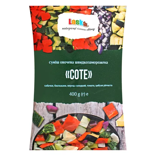 Суміш овочева швидкозаморожених Соте Laska м/у 400г