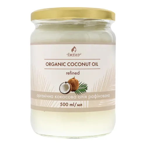 Олія кокосова рафінована Їжеко с/б 500мл