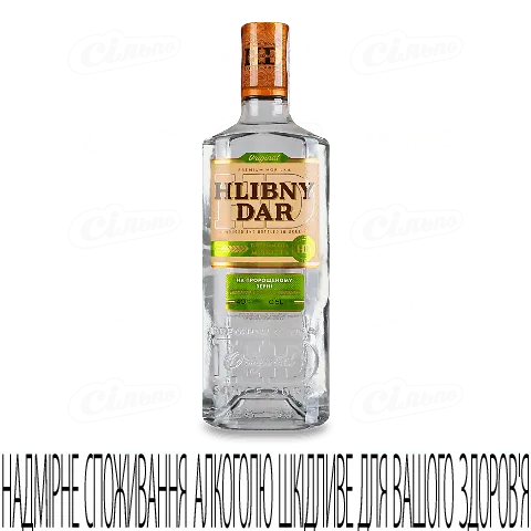 Горілка «Хлібний Дар» на пророщеному зерні, 0,5л