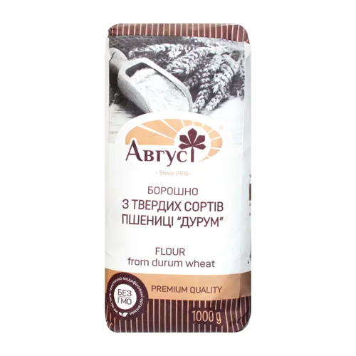Борошно з твердих сортів пшениці Дурум Август м/у 1кг