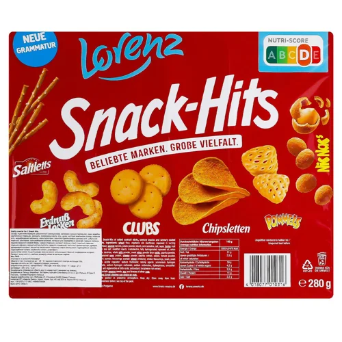 Набір снеків Lorenz Snack-Hits 6в1 280г
