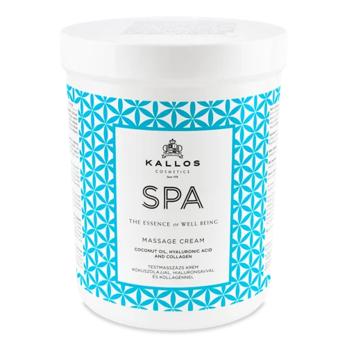 Крем для Масажу З Кокосовим Маслом, Гіалуроновою Кислотою Та Колагеном, Spa Kallos, 1л