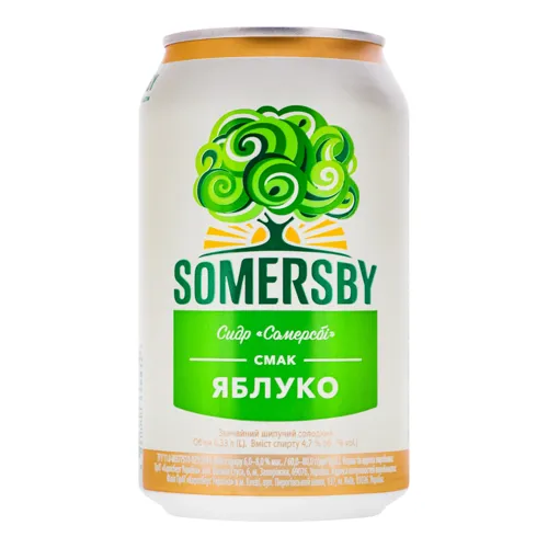 Сидр 0.33л 4.7% Яблуко солодкий Somersby з/б