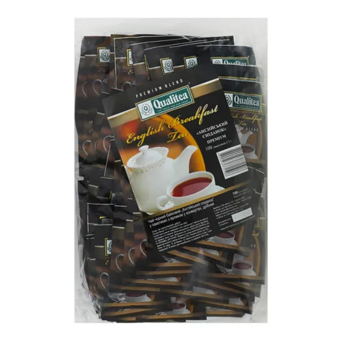 Чай Qualitea Англійський сніданок чорний 100шт*2г 200г