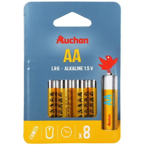 Батарейки Auchan Standart АА 8шт