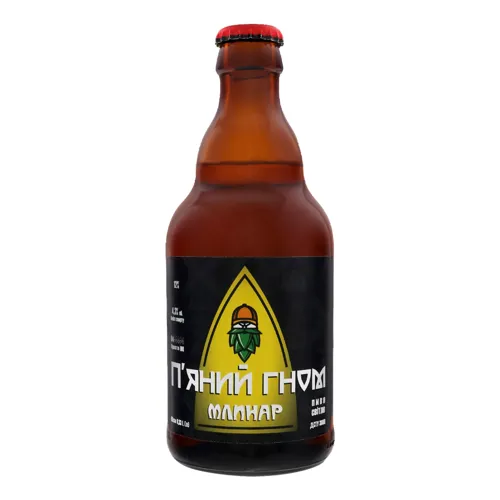 Пиво П’яний гном Млинар світле 4,3% 0,33л
