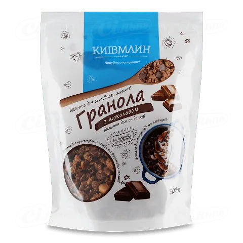 Гранола «Київмлин» з шоколадом, 300г