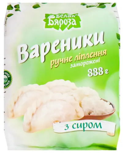 Вареники з сиром Ручне ліплення Белая Бяроза м/у 333г