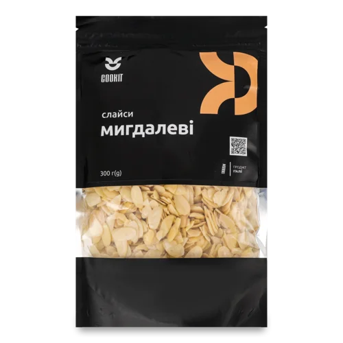 Слайси Мигдалеві Вищого Ґатунку, Картонна Упаковка, 300г