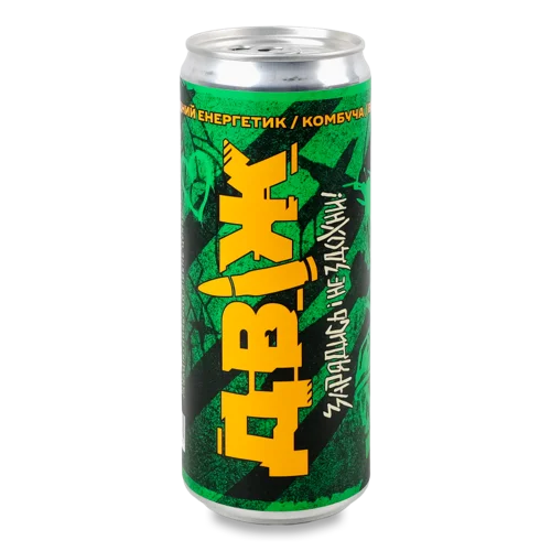 Напій Енергетичний Безалкогольний Слабогазований Комбуча Яблучна, Пластикова Пляшка 330мл