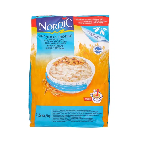 Пластівці вівсяні Nordic м/у 1.5кг