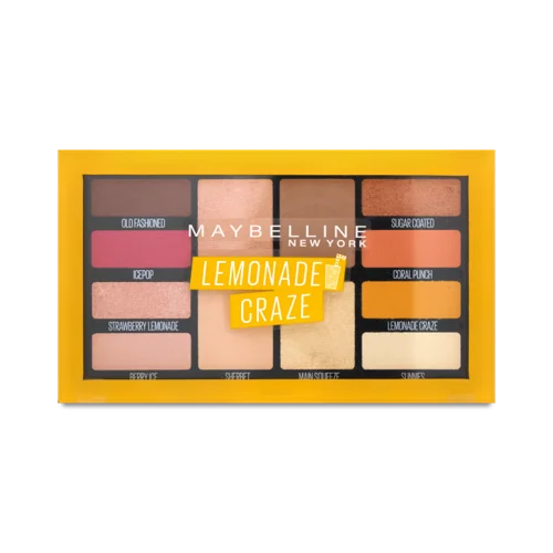 Палітра Тіней На 12 Відтінків Lemonade Craze, Maybelline New York, 12 г