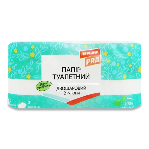Папір Туалетний ЕКО-номка Білий, 2 шт, в/к