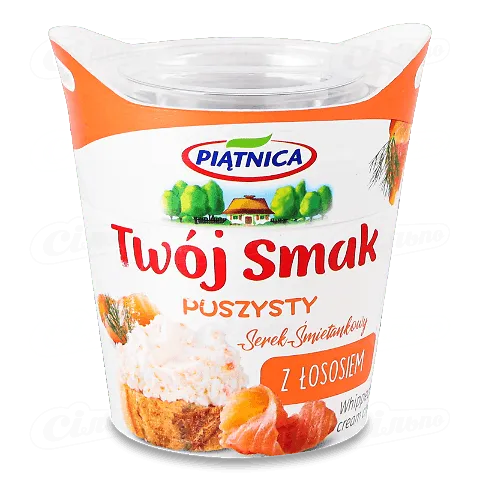 Сир Piatnica Twoj Smak вершковий з лососем 64%, 150г