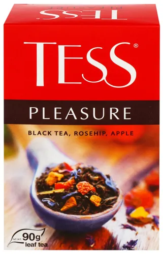 Чай чорний Pleasure Tess картонна упаковка 90г