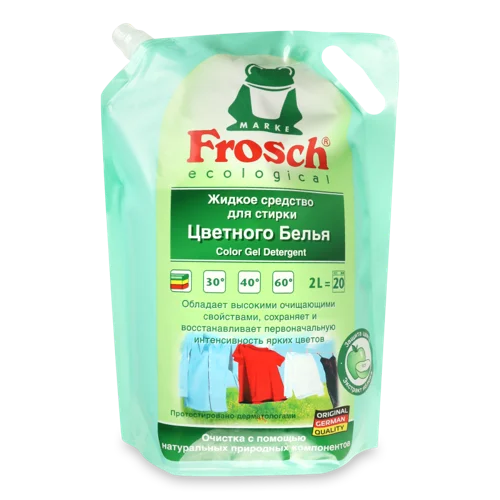Рідкий Засіб Для Прання Кольорової Білизни Frosch, 2л