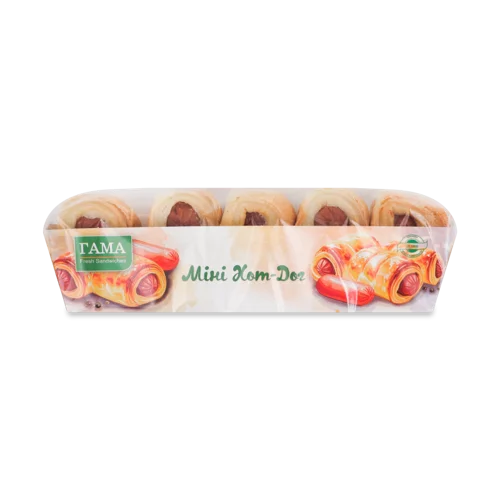 Хот-дог Міні з Курячою Сосискою Гама Fresh Sandwiches, м/у 230г