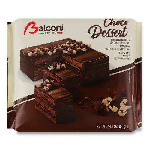 Торт Шоколадний Choco Dessert Balconi, в/ґ, 400г