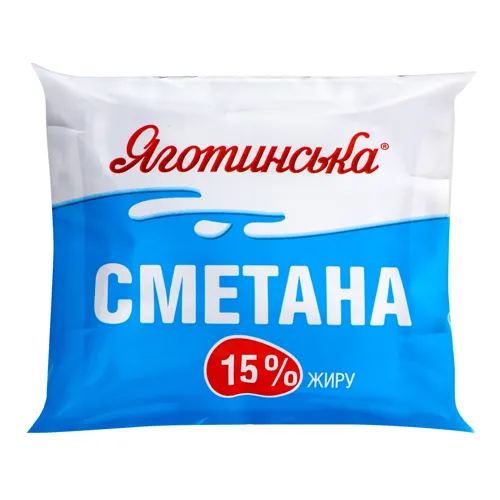 Сметана 15% Яготинська м/у 400г