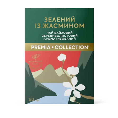 Чай зелений PREMIA з жасмином