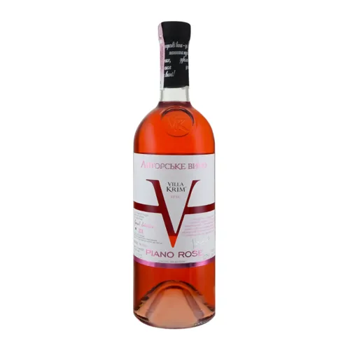 Вино 0.75л 9-14% рожеве напівсухе Piano Rose Villa Krim пл