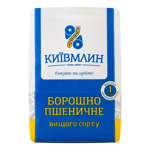 Борошно пшеничне вищого сорту «Київ млин» 1кг