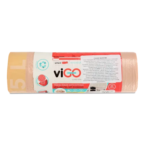 Пакети для сміття ViGO! Premium LD Аромат Помар 35л, в/ґ, 35л