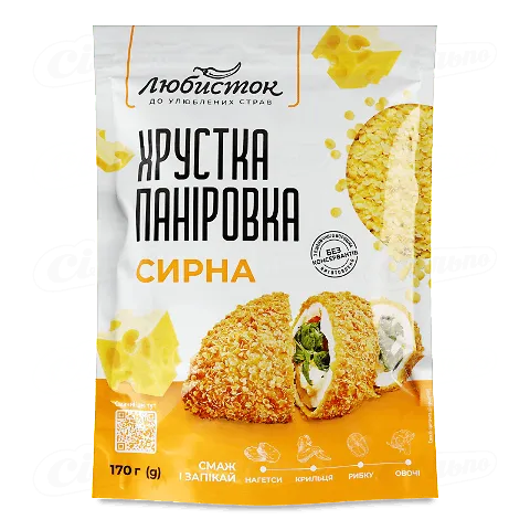 Паніровка Любисток хрустка сирна, 170г