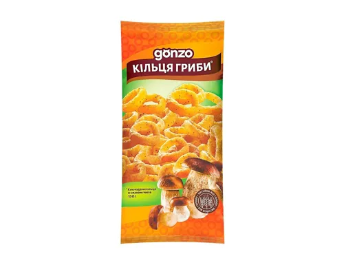 Кільця кукурудзяні Gonzo зі смаком грибів 150г