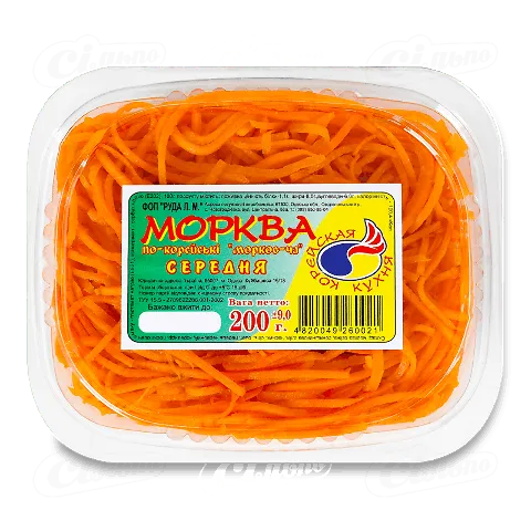 Морква «Руда» середня по-корейськи, 200г