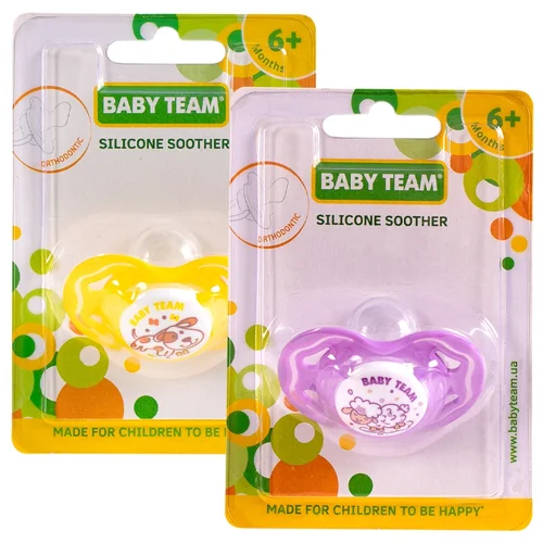 Пустушка Baby Team силіконова ортодонтична