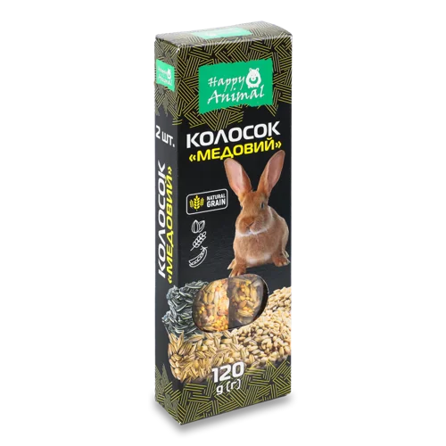 Ласощі Для Гризунів Медовий Колосок В/К, 120г