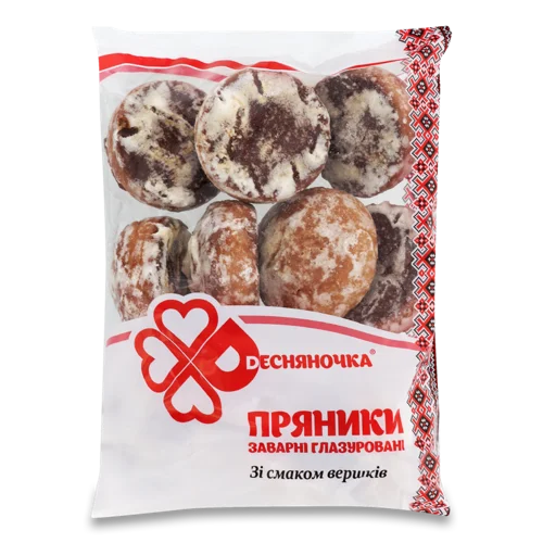 Пряники Заварні Глазуровані Зі Смаком Вершків, в/ґ, 400г
