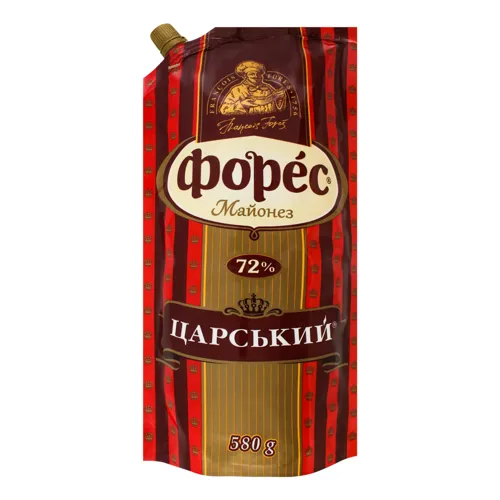 Майонез 72% Царський Форес д/п 580г