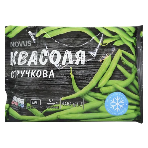 Квасоля стручкова Novus швидкозаморожена 400г