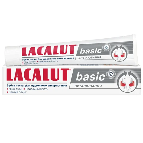Зубна паста Lacalut Basic вибілювання 75мл