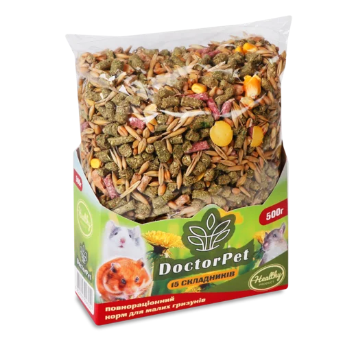 Корм Для Малих Гризунів 15 Складників В/ґ 500г Doctor Pet