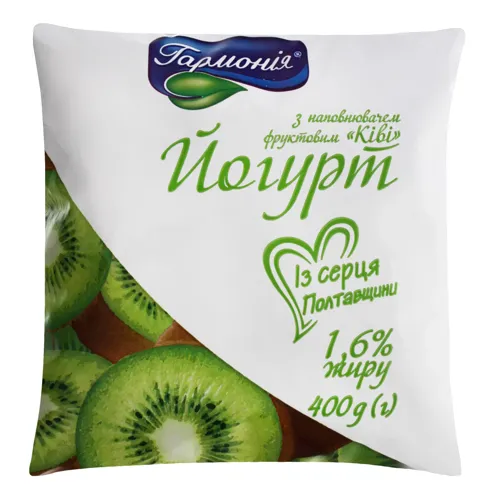 Йогурт 1.6% Ківі Гармонія м/у 400г