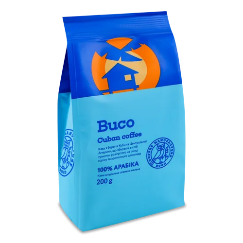 Кава Натуральна Смажена Мелена Cuban Coffee Buco, в/ґ, 200г