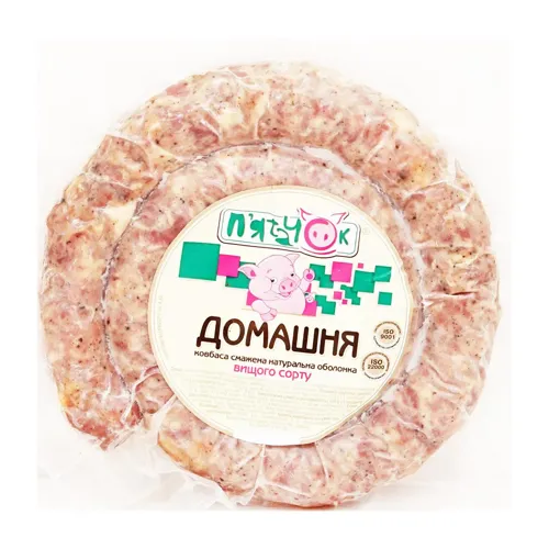 Ковбаса П'ятачок Домашня смажена вищого сорту