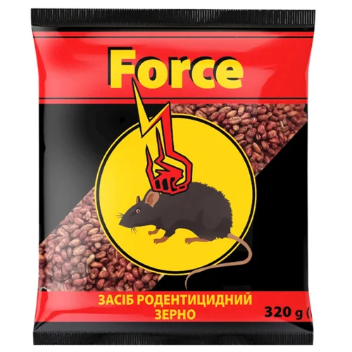 Засіб від щурів та мишей Force родентицидний зерно 320г