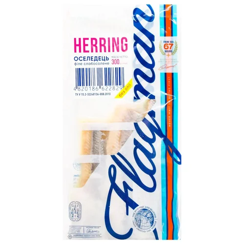 Філе оселедця Flagman слабосолоне без олії 300г