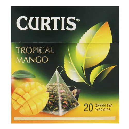 Чай зелений байховий ароматизований Tropical Mango Curtis к/у 20х1.8г