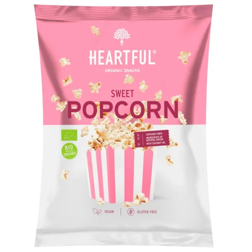 Попкорн Heartful солодкий органічний 90г
