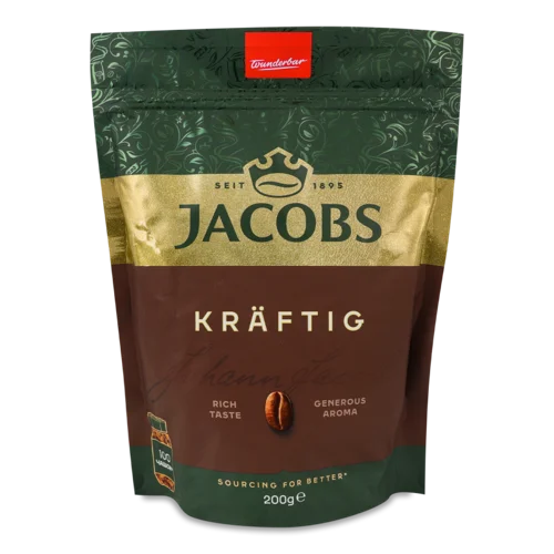 Кава Розчинна Сублімована Kraftig Jacobs, 200г